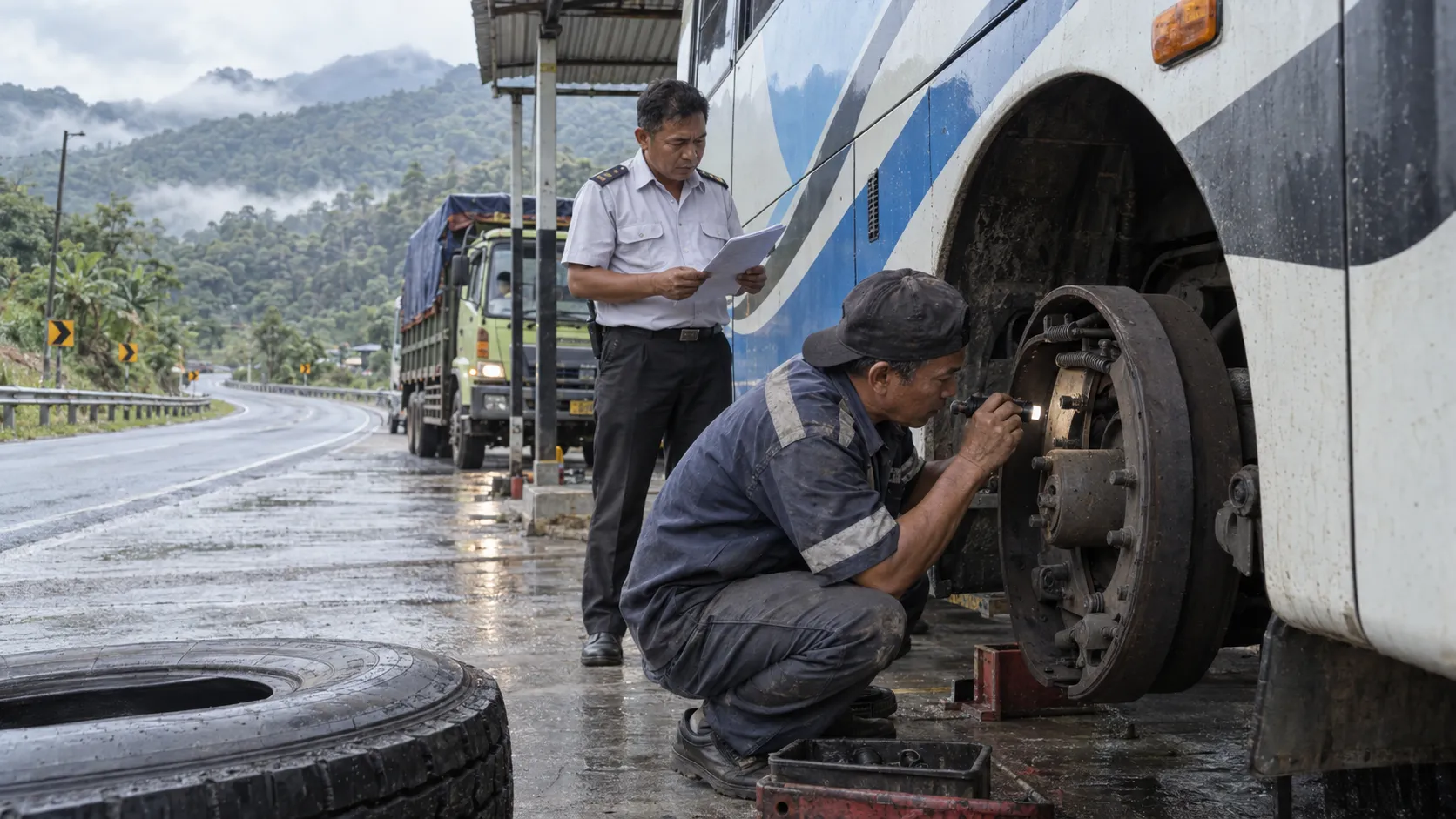 Rem Blong Bus dan Truk: Penyebab, Tanda, dan Pencegahannya