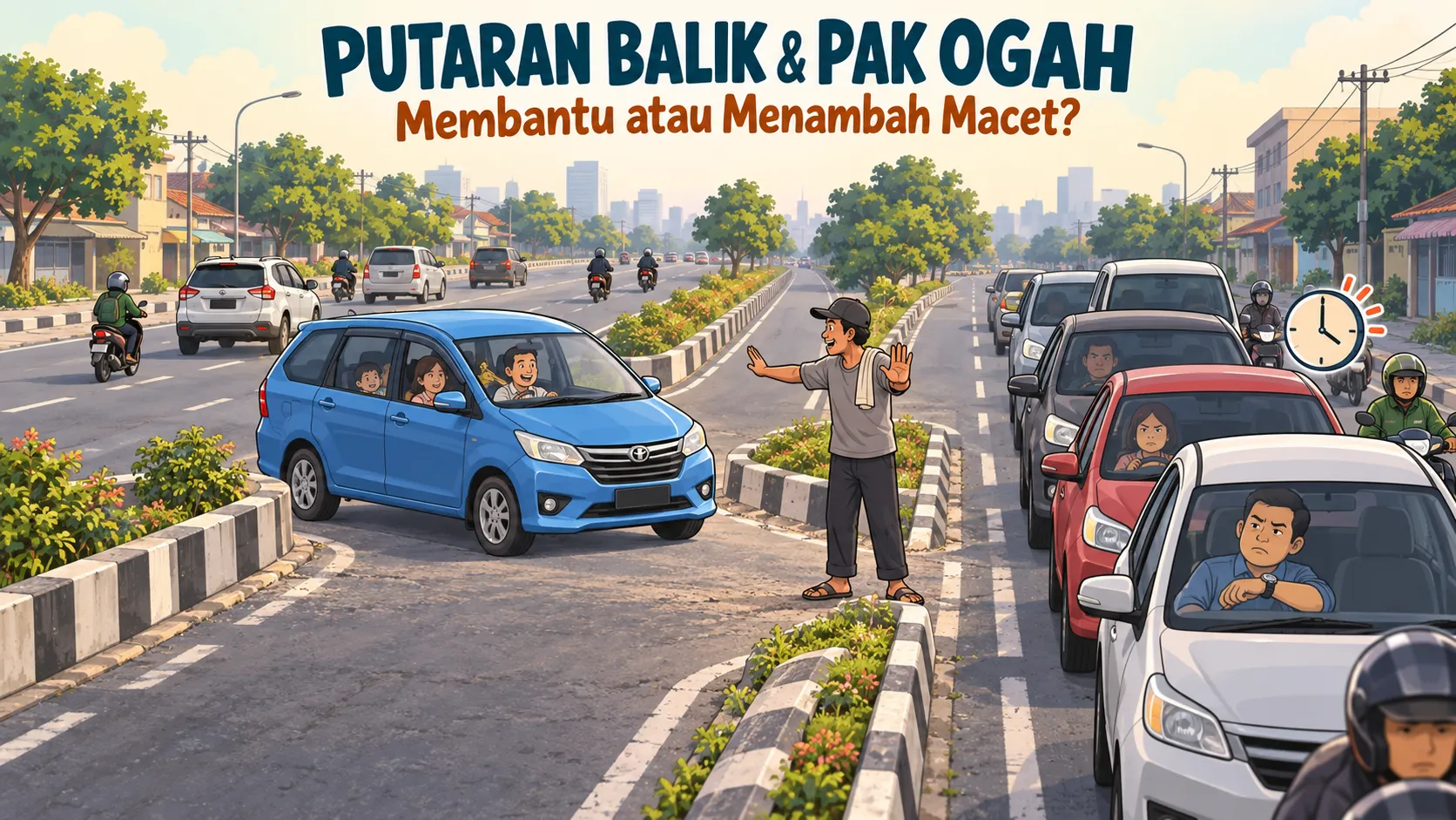 Putaran Balik dan “Pak Ogah”: Membantu Pengendara atau Justru Menambah Kemacetan?