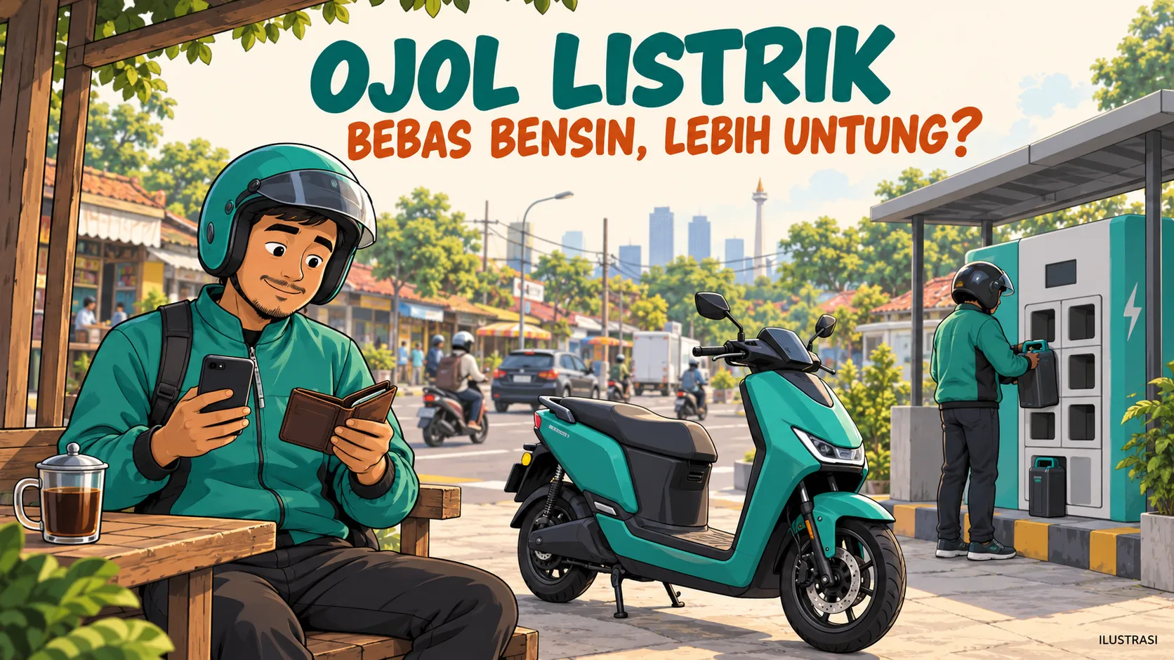 Ojol Listrik: Bebas Bensin, Benarkah Driver Lebih Untung?