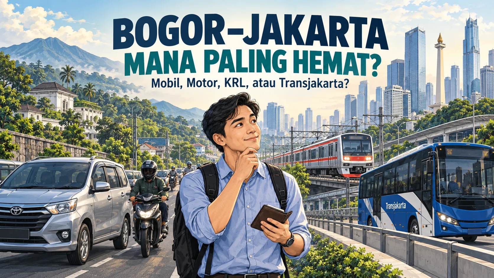 Bogor–Jakarta: Hemat Mobil, KRL, atau Transjakarta?