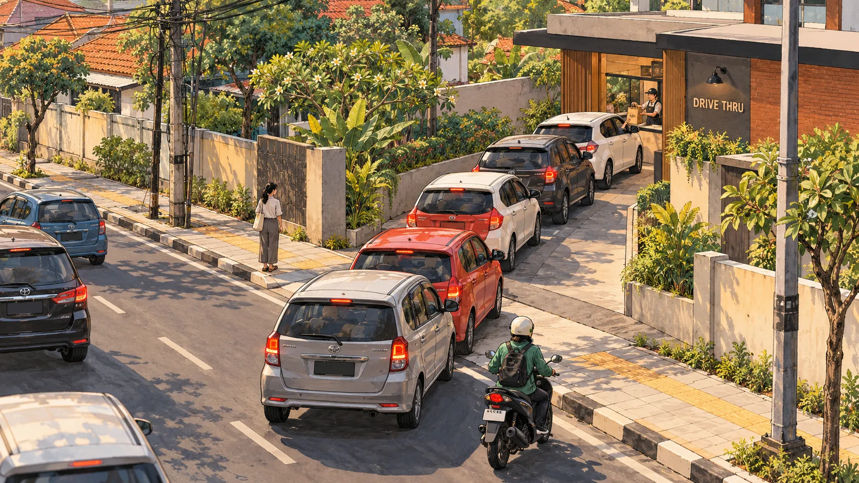 Antrean Drive-Thru Meluber ke Jalan: Siapa Bertanggung Jawab?